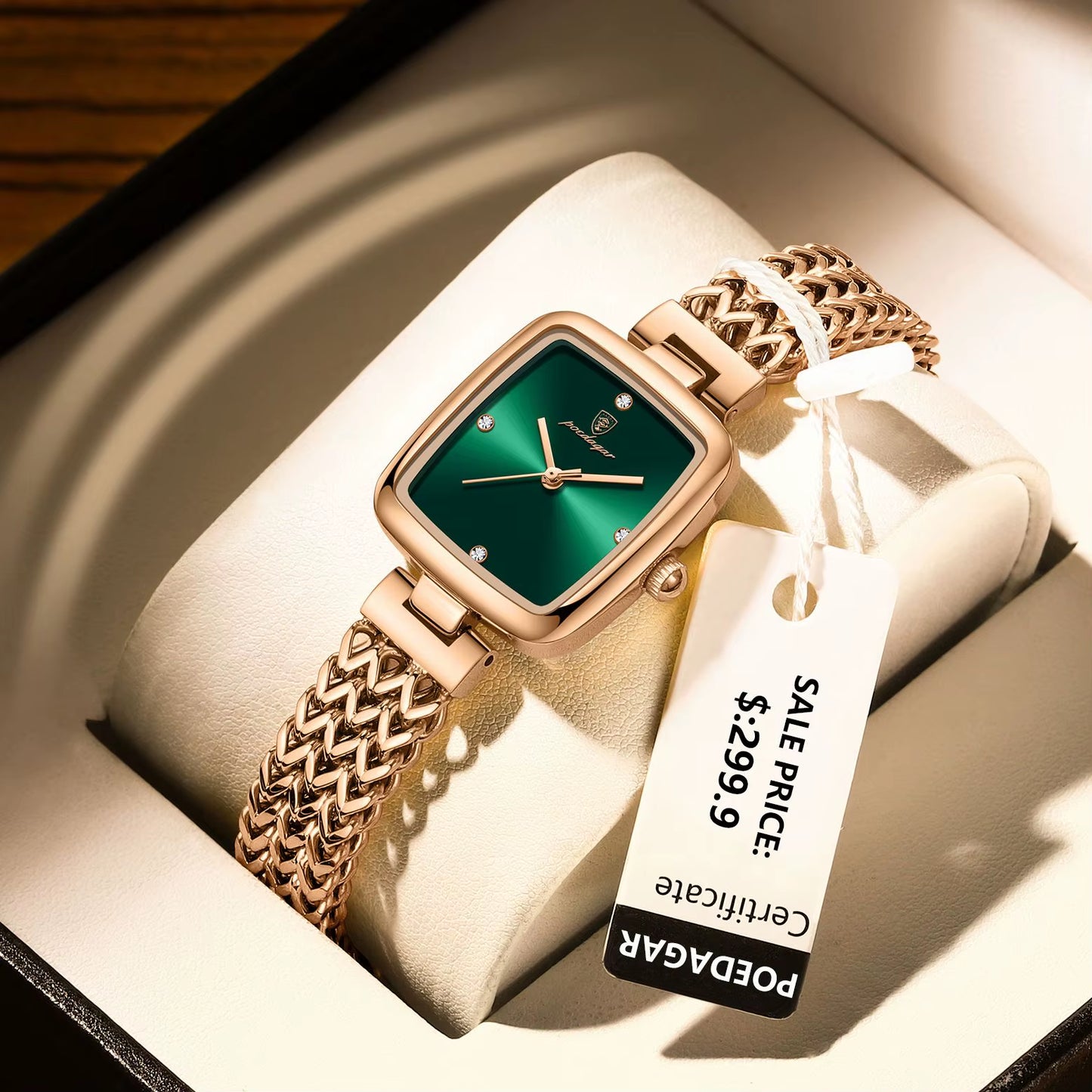 Luxury Square Watch for Woman Waterproof Stainless Steel Ladies Quartz Watch Dress Elegant Women Watches Fashion Reloj