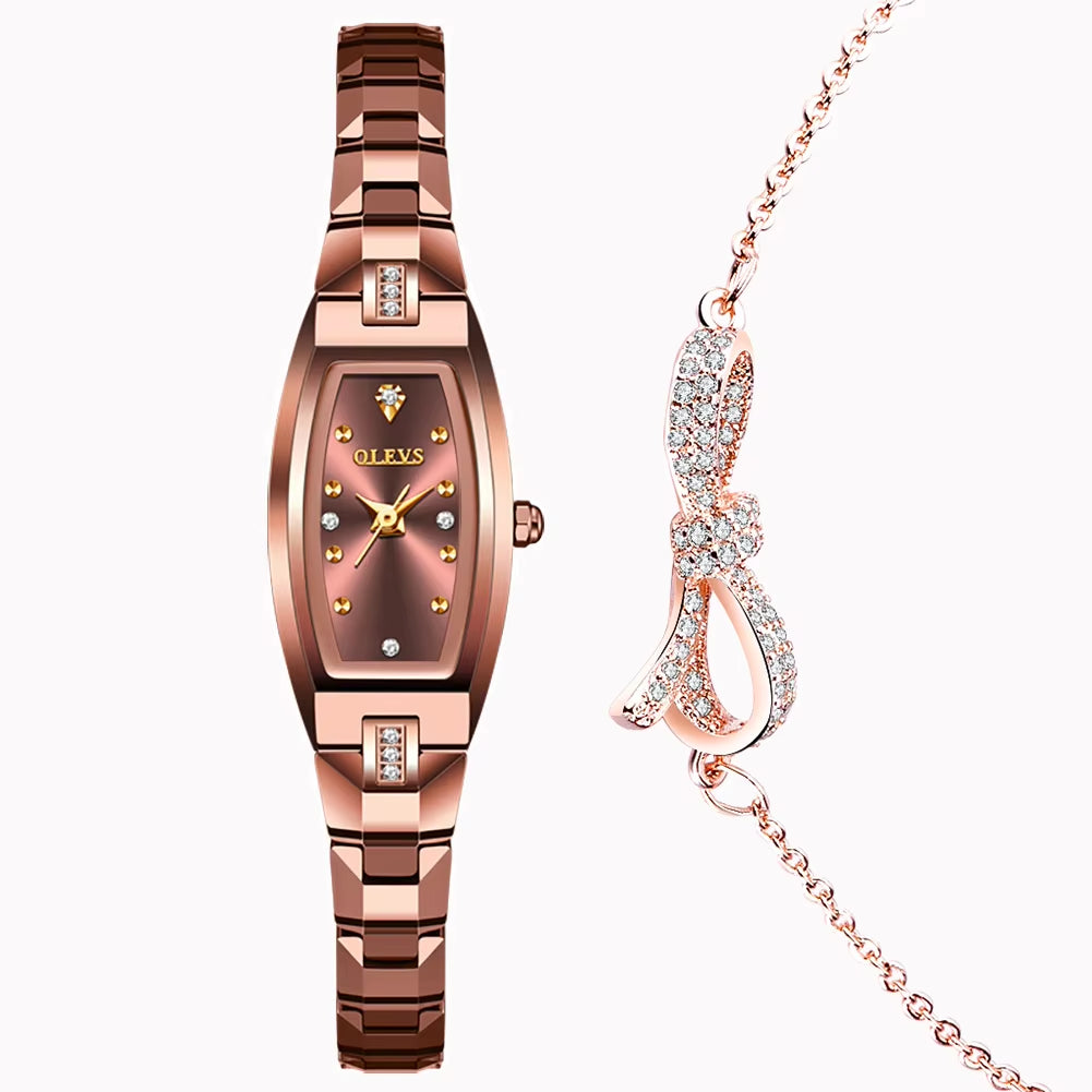 Gold/Rose Gold Watches for Womens Waterproof Slim Thin Small Wrist Analog Diamond Quartz Ladies Wrist Watches Elegant