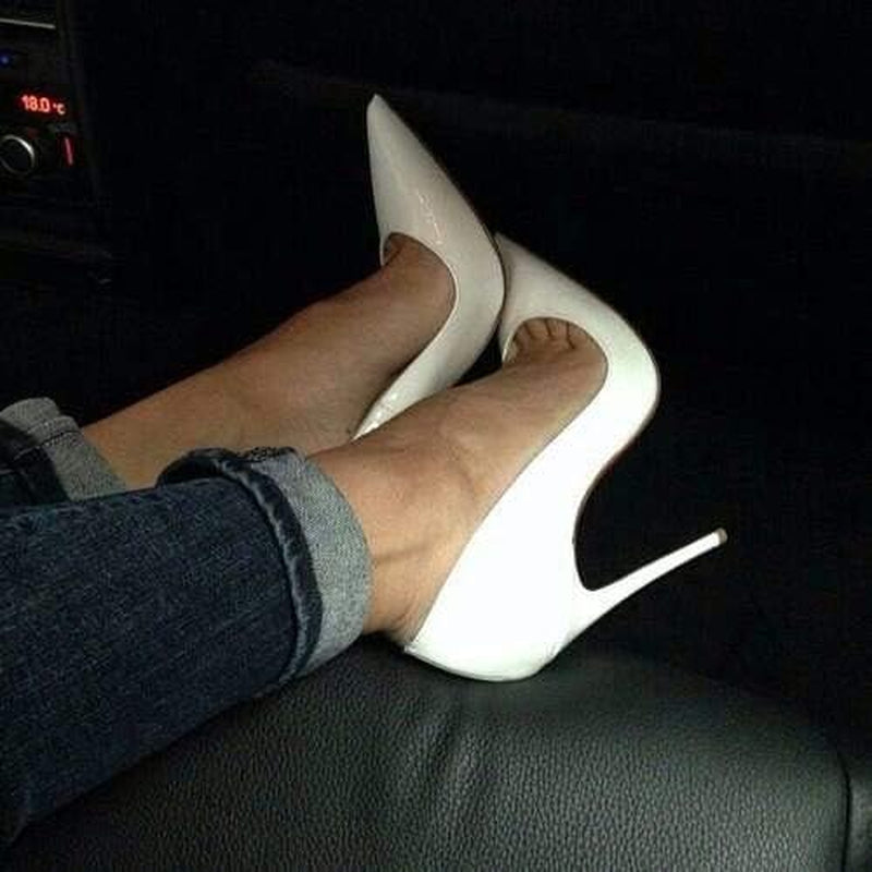 Women Pumps, Pointed Toe High Heel 4.7 Inch/12Cm Party Stiletto Heels Shoes