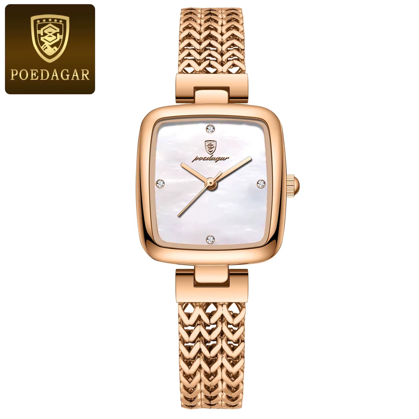 Luxury Square Watch for Woman Waterproof Stainless Steel Ladies Quartz Watch Dress Elegant Women Watches Fashion Reloj
