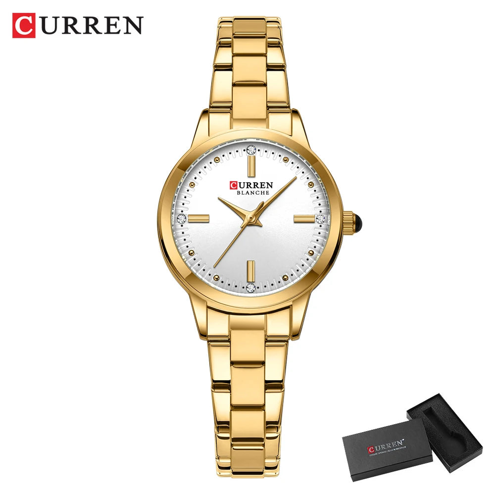 Original Quartz Watch for Women Fashion Elegant Ladies Watches Stainless Steel Waterproof Women'S Wristwatch