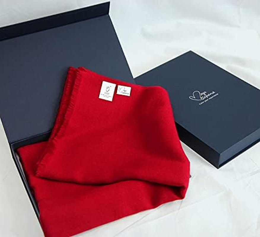 100% Cashmere from Himalaya – Prestigious Woven Wrap Shawl, Extra Large Scarf Stole for Women (Atmosphere)