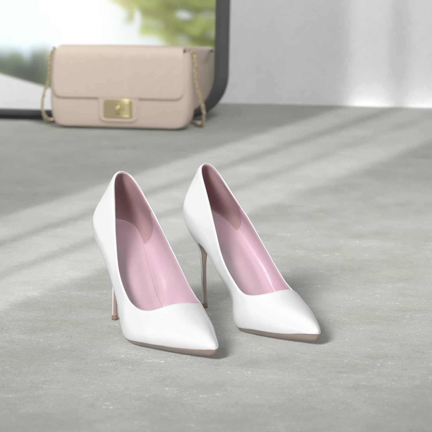 Women Pumps, Pointed Toe High Heel 4.7 Inch/12Cm Party Stiletto Heels Shoes